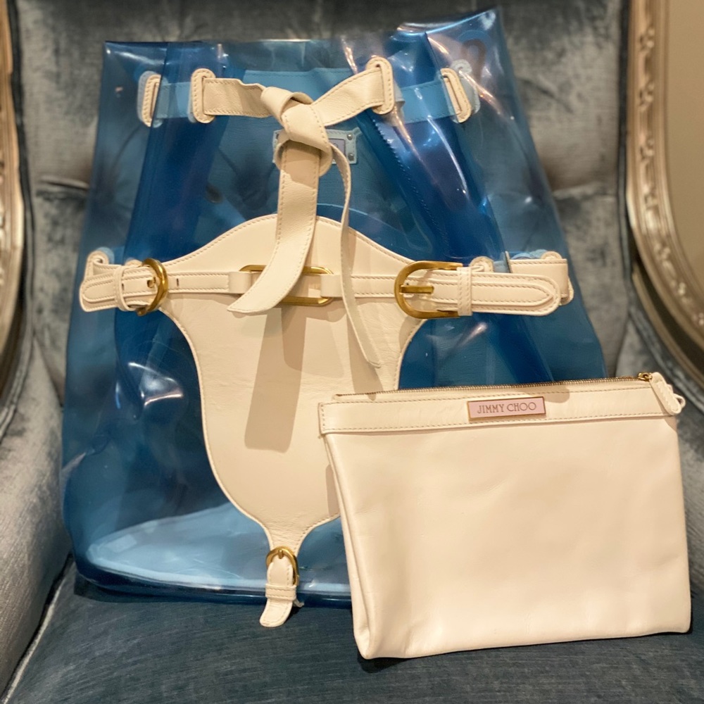 Jimmy Choo Transparent Beach Hobo